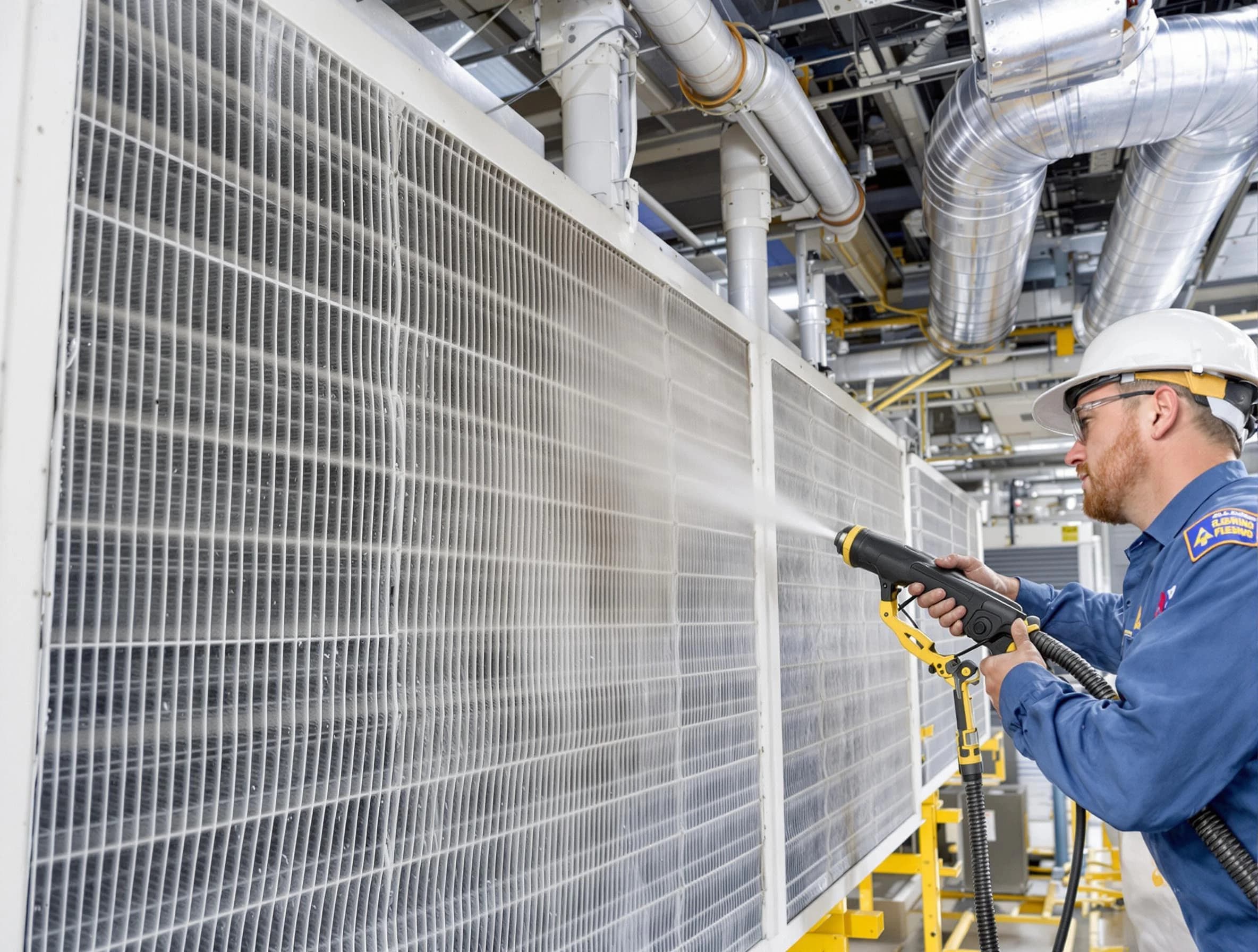 Professional commercial coil cleaning by Beaver Falls Air Duct Cleaning in Beaver Falls