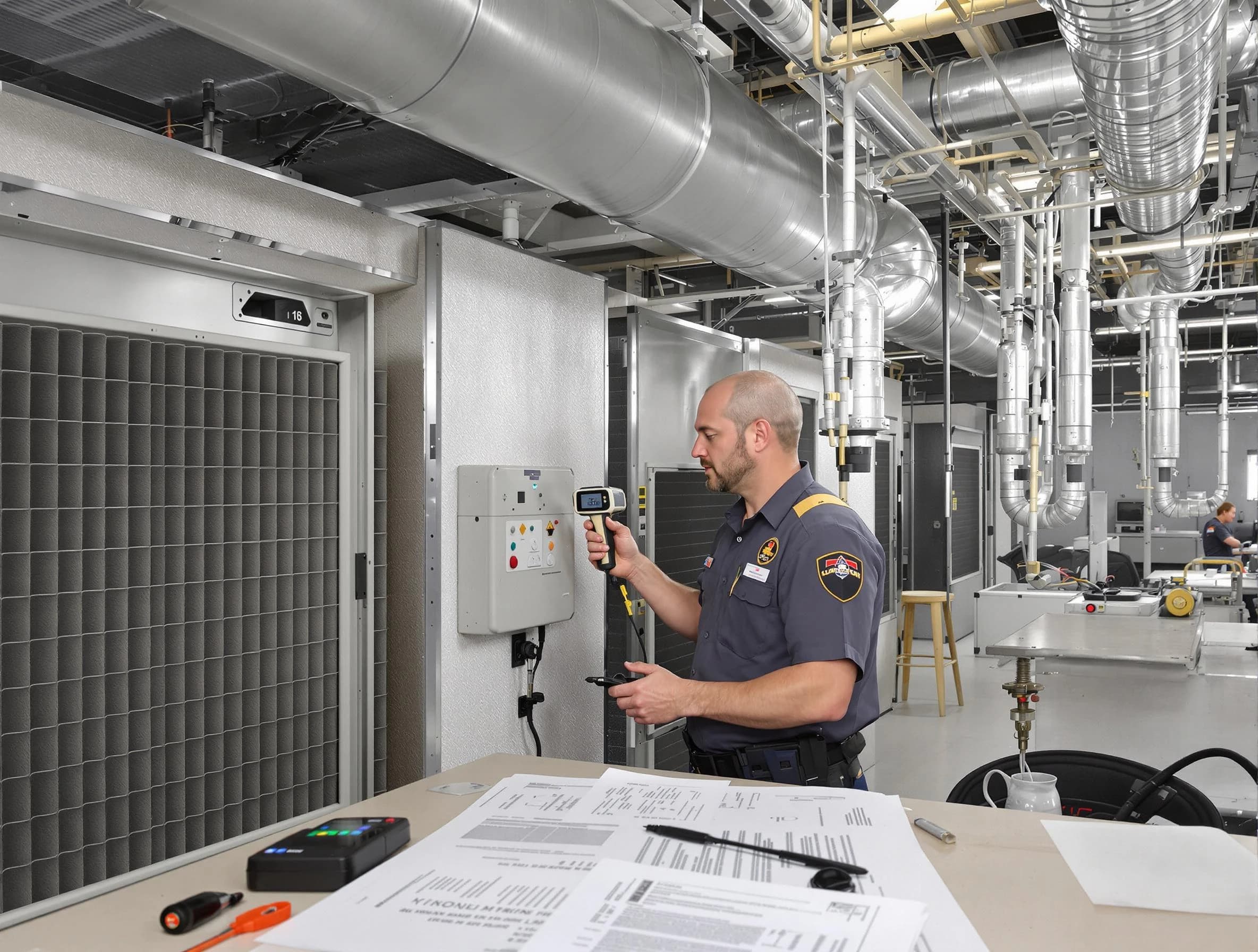 Professional filter system inspection by Beaver Falls Air Duct Cleaning in Beaver Falls