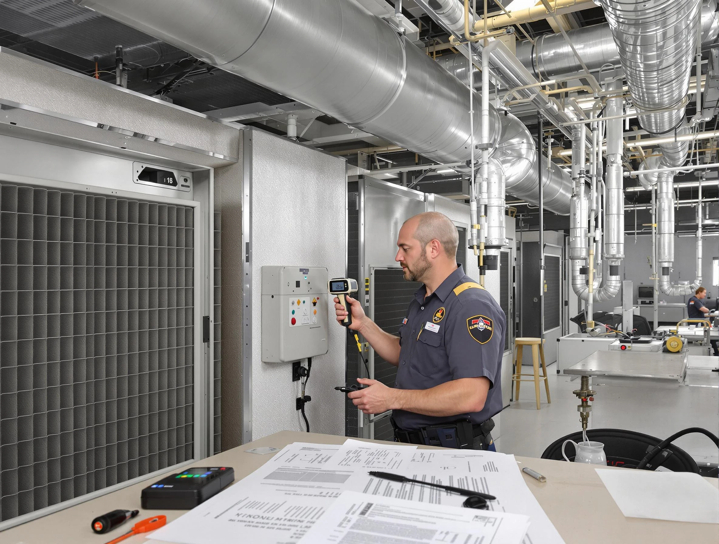 Professional filter system inspection by Beaver Falls Air Duct Cleaning in Beaver Falls